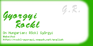 gyorgyi rockl business card
